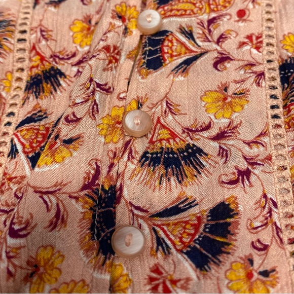 Liz Claiborne floral top, SZ XL Petite - Picture 4 of 6